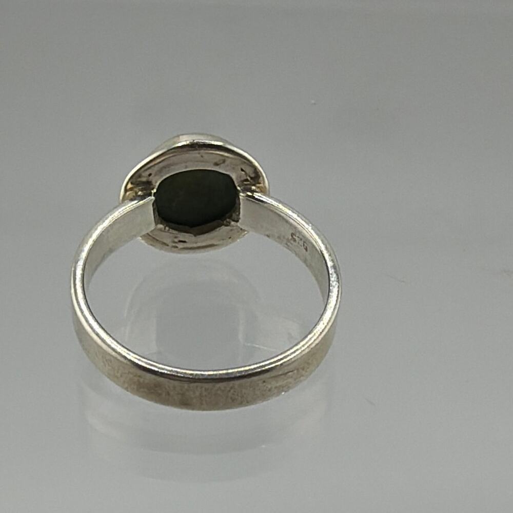 Blue Green Turquoise Sterling Silver Ring Artisan Jewelry 8.5 - Picture 5 of 6